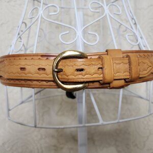 Vintage Bianchi hand tooled western leather belt
